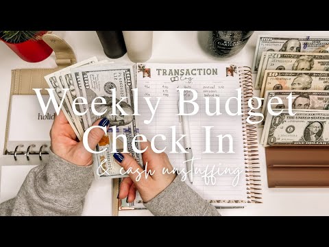 Weekly Budget Check In | Cash Envelopes Unstuffing | Dec Wk 1