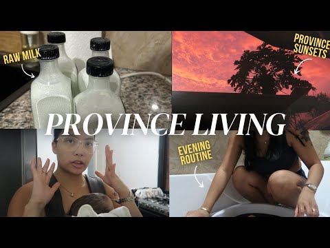 Province life | raw carabao milk, evening routine with 2 under 2