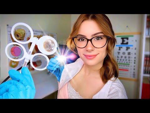 ASMR Eye Exam Roleplay: Light Triggers for Sleep & Relaxation!💡