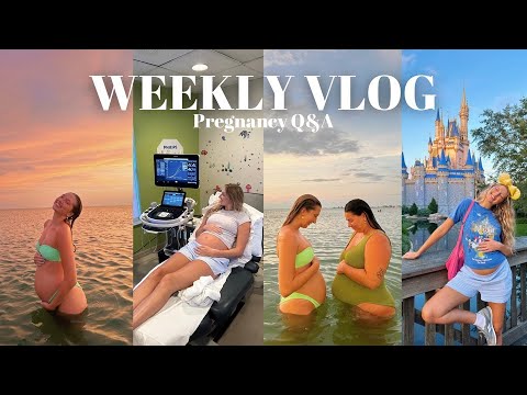 VLOG: high risk preg. appointment, sunset swim, Q&A & more!!