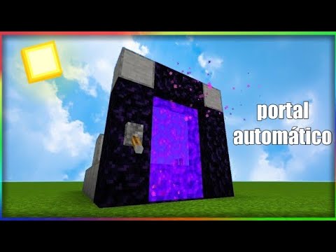 COMO FAZER UM PORTAL DO NETHER AUTOMÁTICO NO MINECRAFT PE 1.19 ( MINECRAFT BEDROCK ) | TUTORIAL