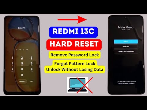 Redmi 13c Hard Reset | Password Pattern Unlock Without Pc