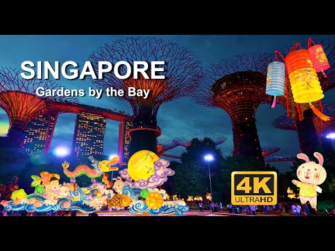 Gardens by the Bay Singapore - Special Mid-Autumn Festival 2024 Edition | 4K HDR Walking Tour