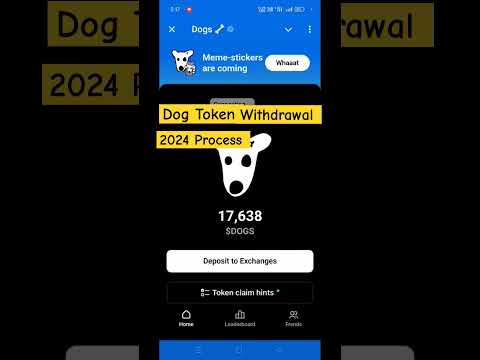 dog coin kaise withdraw kare ! dog coin withdrawal ! dog coin bank ! new mining app 2024 ! #mining