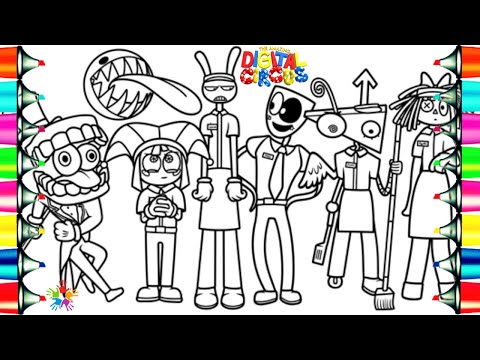 The Amazing Digital Circus Ep 4: Fast Food Masquerade / Coloring Page / NCS Music