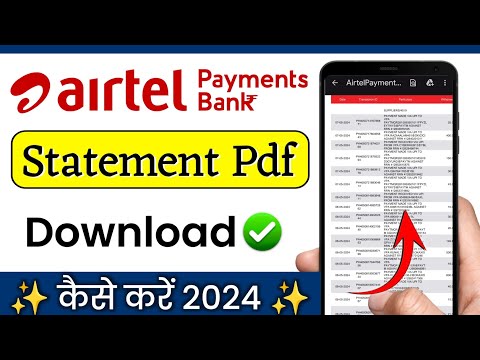 airtel payments bank statement download kaise kare | how to download airtel payments bank statement