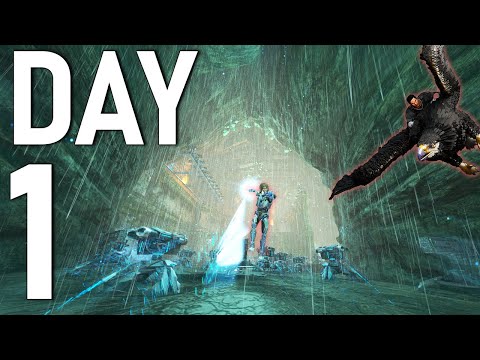 I Claimed Arks Smallest Cave Day 1! | Ark PvP