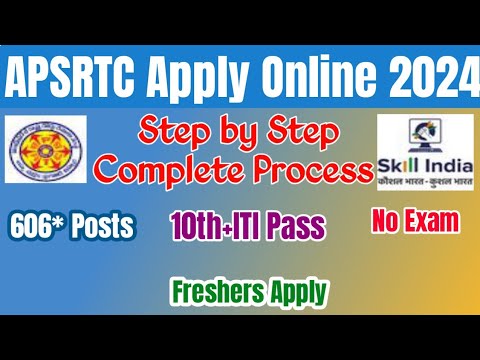 APSRTC Apprentice Apply Online Process 2024 Telugu|APSRTC Apprenticeship 2024 Application Process