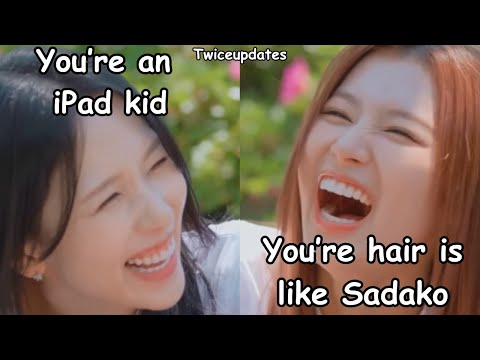 twice mina & sana laugh at each other about this *momo & sana always together