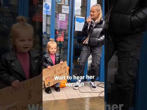 3 year old busker sings Dance Monkey