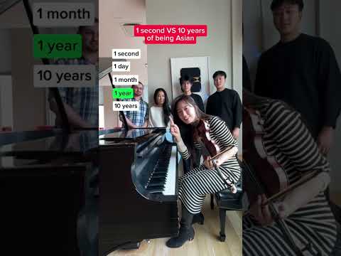 1 second VS 10 years BEING ASIAN #aylexthunder #asian #piano #pianochallenge #facts