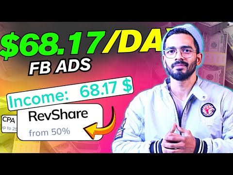 Work from home Earn $100 Daily with FB ADS | 50% Revshare Affiliate Marketing Earn money online