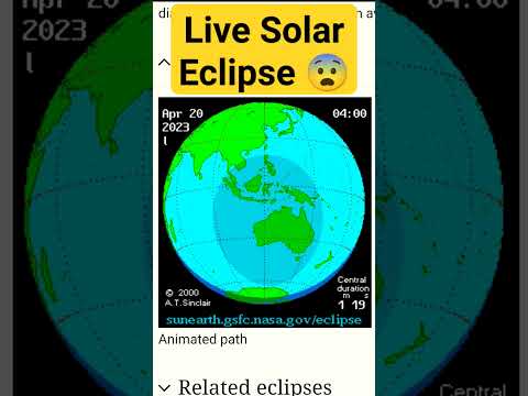 Live Sun eclips passthrough the earth 🌎 😨🙏 #solareclipse #suneclipse2023 #solareclipse2023