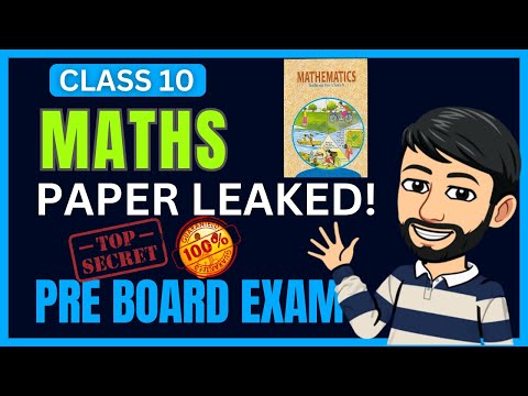 Shocking: Maths Paper Leaked! Board Class 10 | Class 10 Maths Important Questions | Board 2024