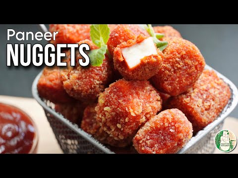 Nuggets recipe | Cafe style Nuggets recipe - Paneer Nuggets - Sattvik Kitchen