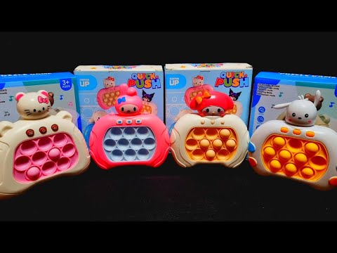 1 Minute Satisfying with Playing Push Game Pop It Eletrônico Fidget Toy ASMR No Talking