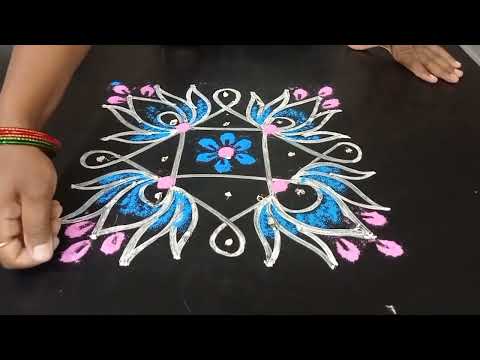 Lotus flower rangoli designs🌷🌷Pandaga nela muggulu,Nela ganta muggulu,Dhanurmasam muggulu.