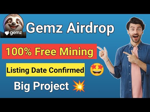 Gemz airdrop listing update || Gemz airdrop new update || Gemz airdrop new update today