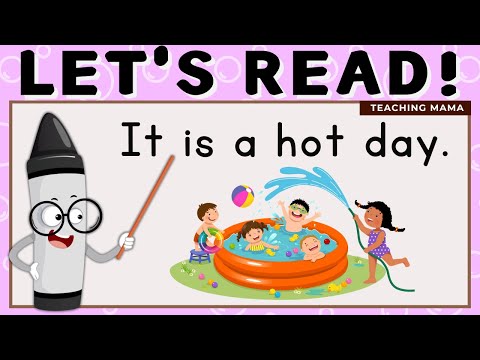 LET'S READ! | PRACTICE READING SIMPLE ENGLISH | LEARN TO READ SENTENCES | TEACHING MAMA