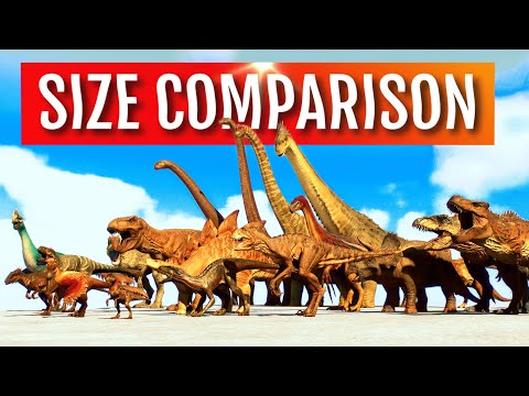 Complete Dinosaurs Size Comparison - Jurassic World Evolution 2 - Jurassic Park