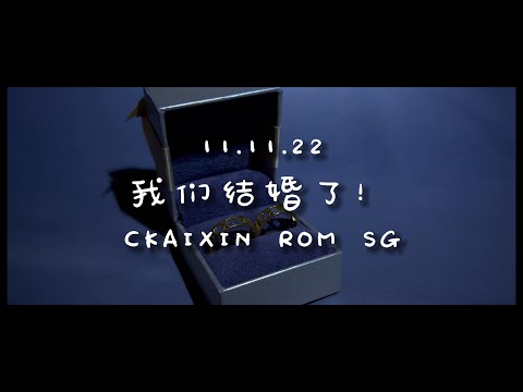 Ckaixin's Vlog - Registry of Marriage (ROM) in Singapore [Married !!!] | KAI + XIN ♡