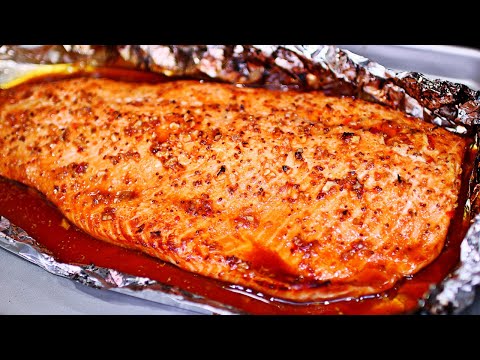 Foil Baked Honey Garlic Salmon Recipe - Easy Baked Salmon