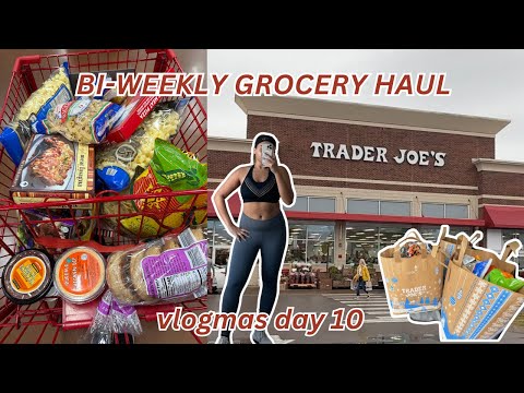 TRADER JOE'S + KROGER GROCERY HAUL 🛒 // $300 of groceries to get us through the next 2 weeks