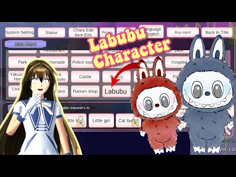 How To Play As a Labubu Character in Sakura School Simulator✨🐻‍❄️ Tutorial : Sakura School Simulator