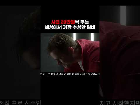 시급을 20만원씩 주는 세상에서 가장 수상한 알바