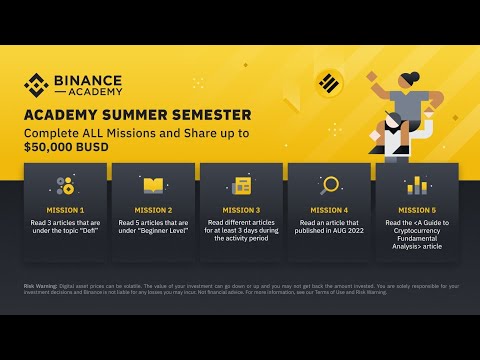 BINANCE SUMMER SEMESTER EVENT LEARN AND EARN | BINANCE NEW EVENT LEARN AND EARN | LEARNANDEARN EVENT