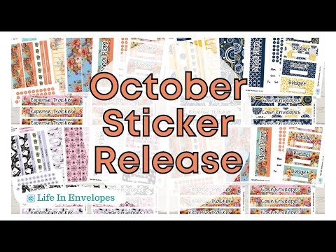 October Sticker Release /  TBM BBP Stickers / Erin Condren 7x9 and 8.5x11 Budget Kits