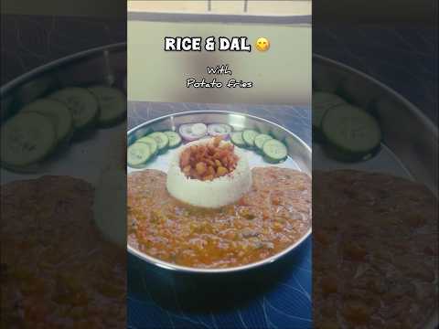 Rice and dal | North Indian food #foodshorts #trendingshorts  #dal #rice