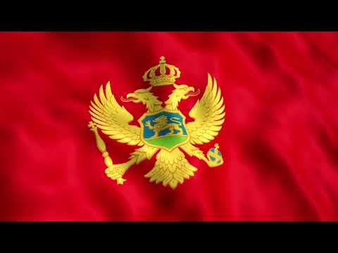 [10 Hours] Montenegro Flag Waving - Video & Audio - Waving Flags