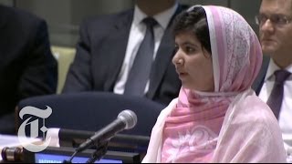 Malala Yousafzai UN Speech: Girl Shot in Attack by Taliban Gives Address | The New York Times