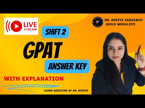 GPAT Answer Key 2023 | Shift 2 | GPAT answer key released | GPAT cutoff marks | GPAT Answer Key 2023