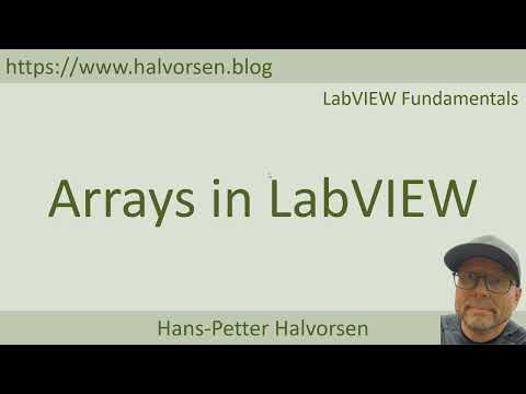 Arrays in LabVIEW