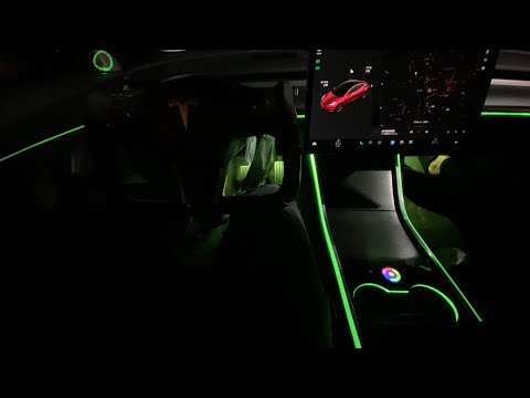 特斯拉毛豆3升級計畫(介紹氣氛燈)  Tesla Model 3 Upgrade Program(introduce body light for atmosphere)