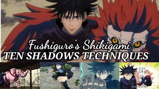 JUJUTSU KAISEN | Fushiguro's Shikigami Ten Shadows Techniques