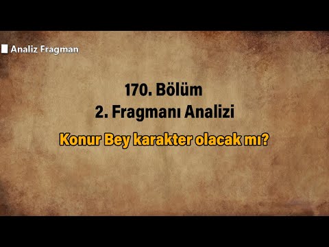 Konur Bey karakter olacak mı?