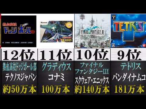 ファミコンソフト売上本数と人気ランキングは類似していない説