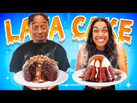 HOW TO MAKE HOT LAVA CHOCOLATE CAKE | COOKING WITH THE PRINCE FAMILY