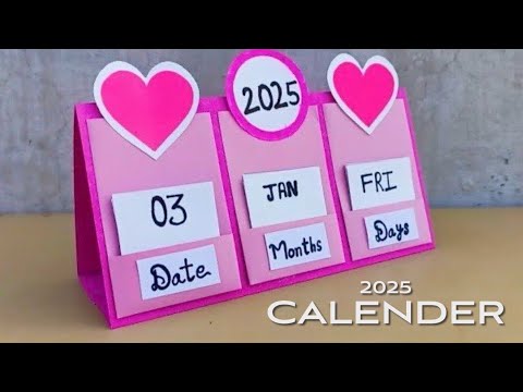 DIY - New Year Calender 2025 | Handmade Calendar for 2025 | 2025 Calender | Easy Calendar 2025