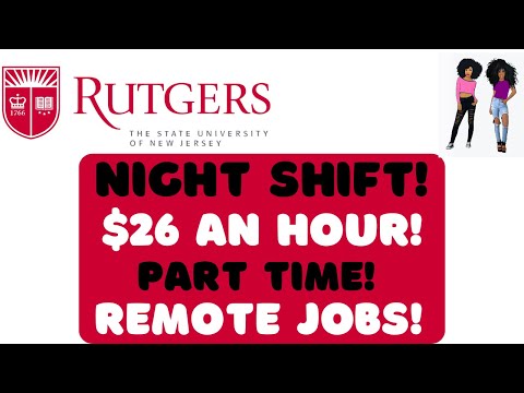 Rutgers Hiring Asap! Part Time Night Shift! $26 An Hour Work From Home Job Mental Health Calls #wfh