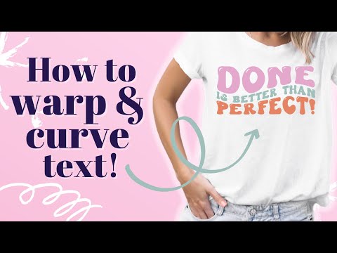 Easiest and Quickest Way to Curve Text to Get That Trendy Wavy Look!