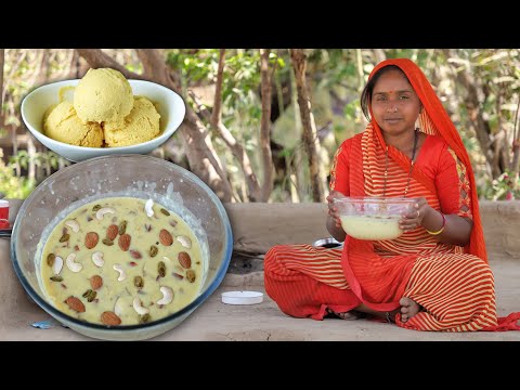 Homemade Custard Ice Cream | Summer Food | Rural Routine Life