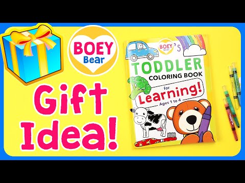 🎁 Boey's Educational Colouring Book! | Christmas Gifts for Toddlers | Birthday Gift Ideas for Baby