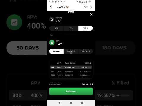 $GOATS | NOV. 30 - 2024 claiming Airdrop now | How to stake GOATS