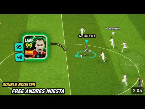 Free Double booster Iniesta is so good 😮| Andres Iniesta | efootball 25