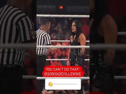 Sonya Deville tight slap to WWE Referee during the WWE NXT Womens Match | WWE Diva Star #shorts