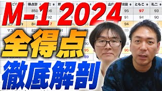 審査員の傾向が読める…？M-1グランプリ2024全組の得点を振り返り！